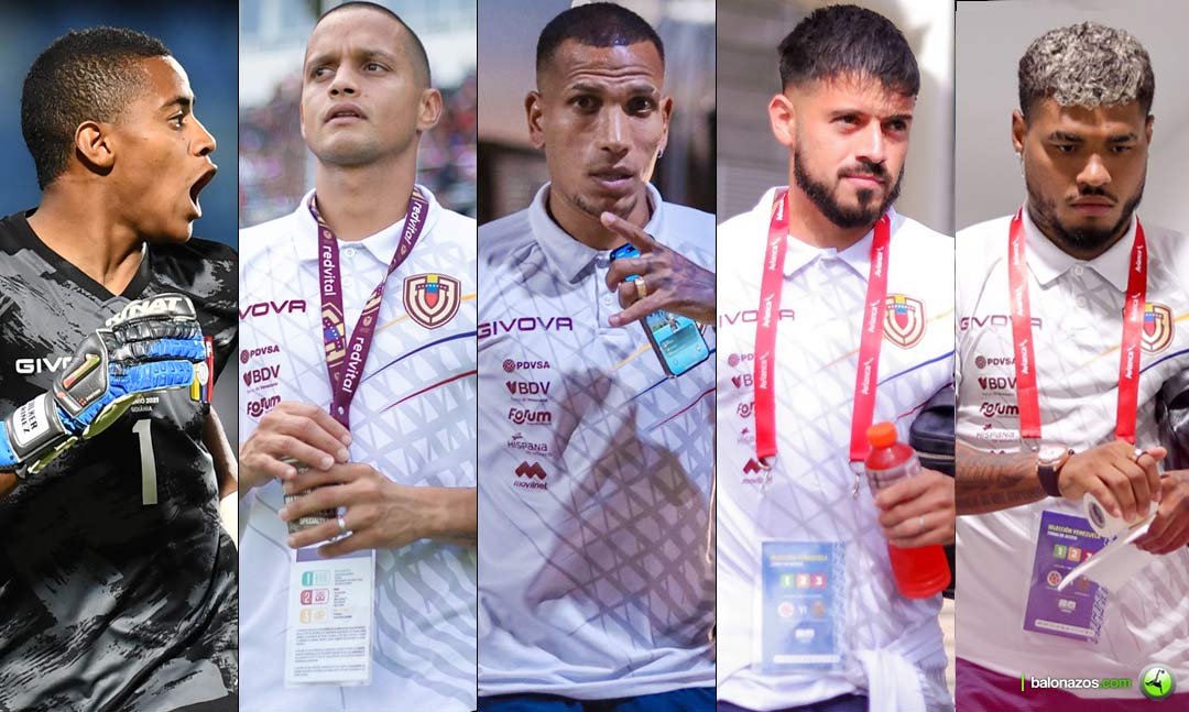 Cinco jugadores de la Vinotinto fuera de la Copa América