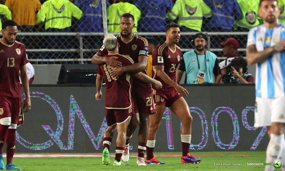 Venezuela y Argentina igualaron a un gol